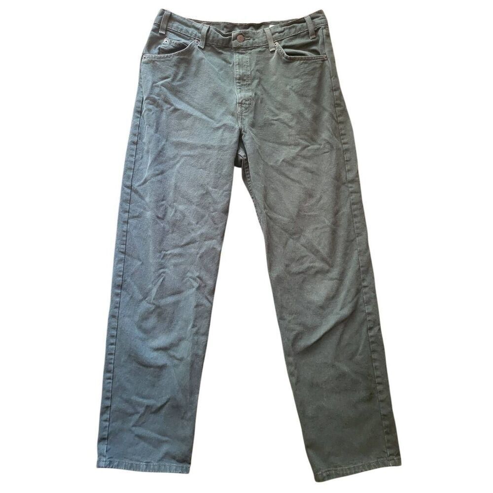 Vintage Levi's Jeans Men's 36 Green 555 90s Orange Tab Relaxed Straight Leg